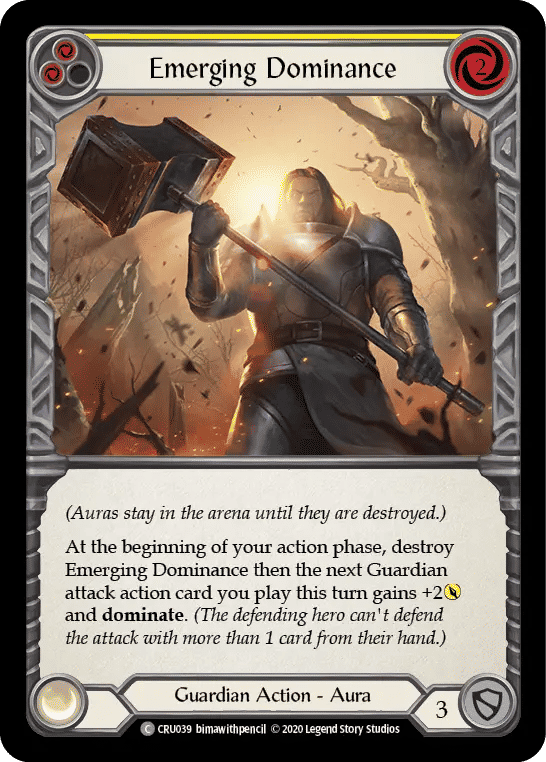 Emerging Dominance (Yellow) — Crucible of War — Flesh and Blood
