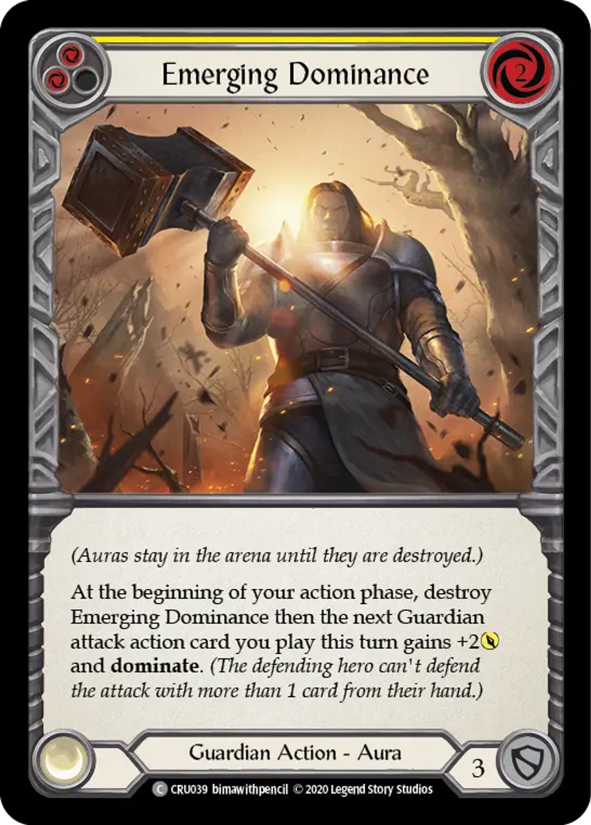 Emerging Dominance (Yellow) — Crucible of War — Flesh and Blood