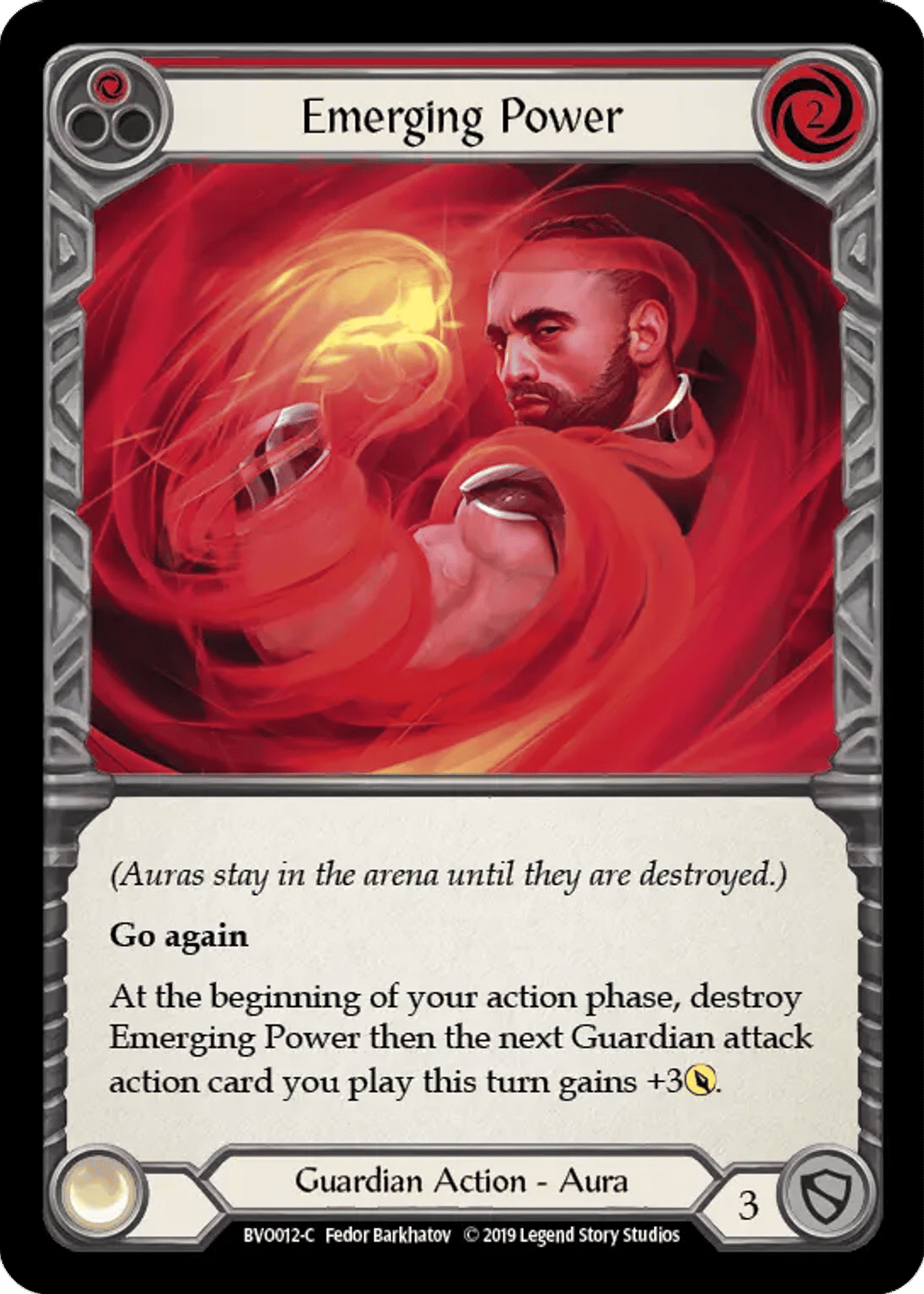 Emerging Power (Red) from Bravo, Showstopper - Hero Deck - Flesh and Blood
