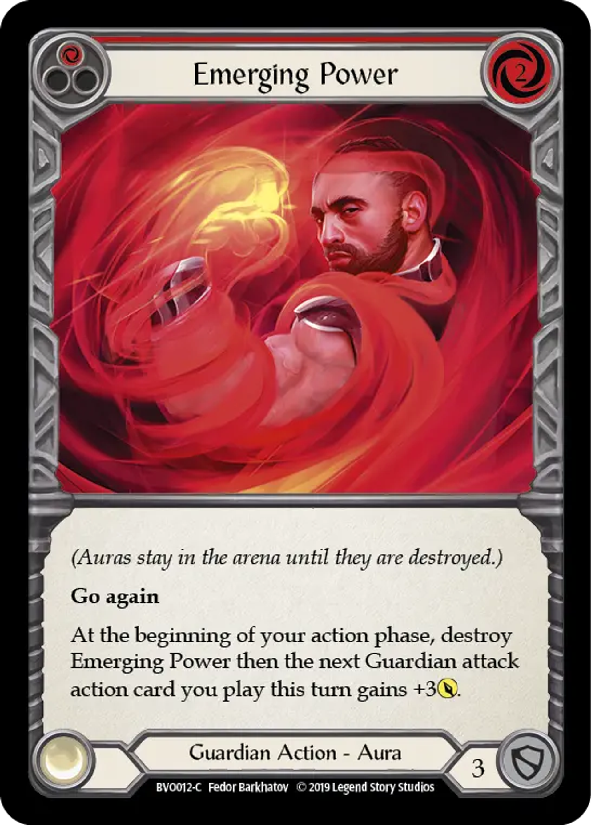 Emerging Power (Red) — Bravo, Showstopper - Hero Deck — Flesh and Blood