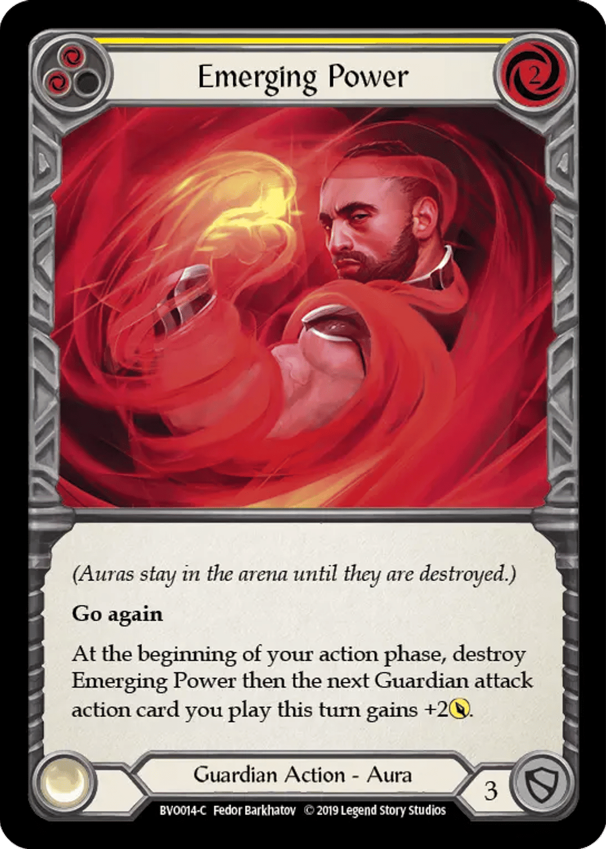 Emerging Power (Yellow) from Bravo, Showstopper - Hero Deck - Flesh and Blood