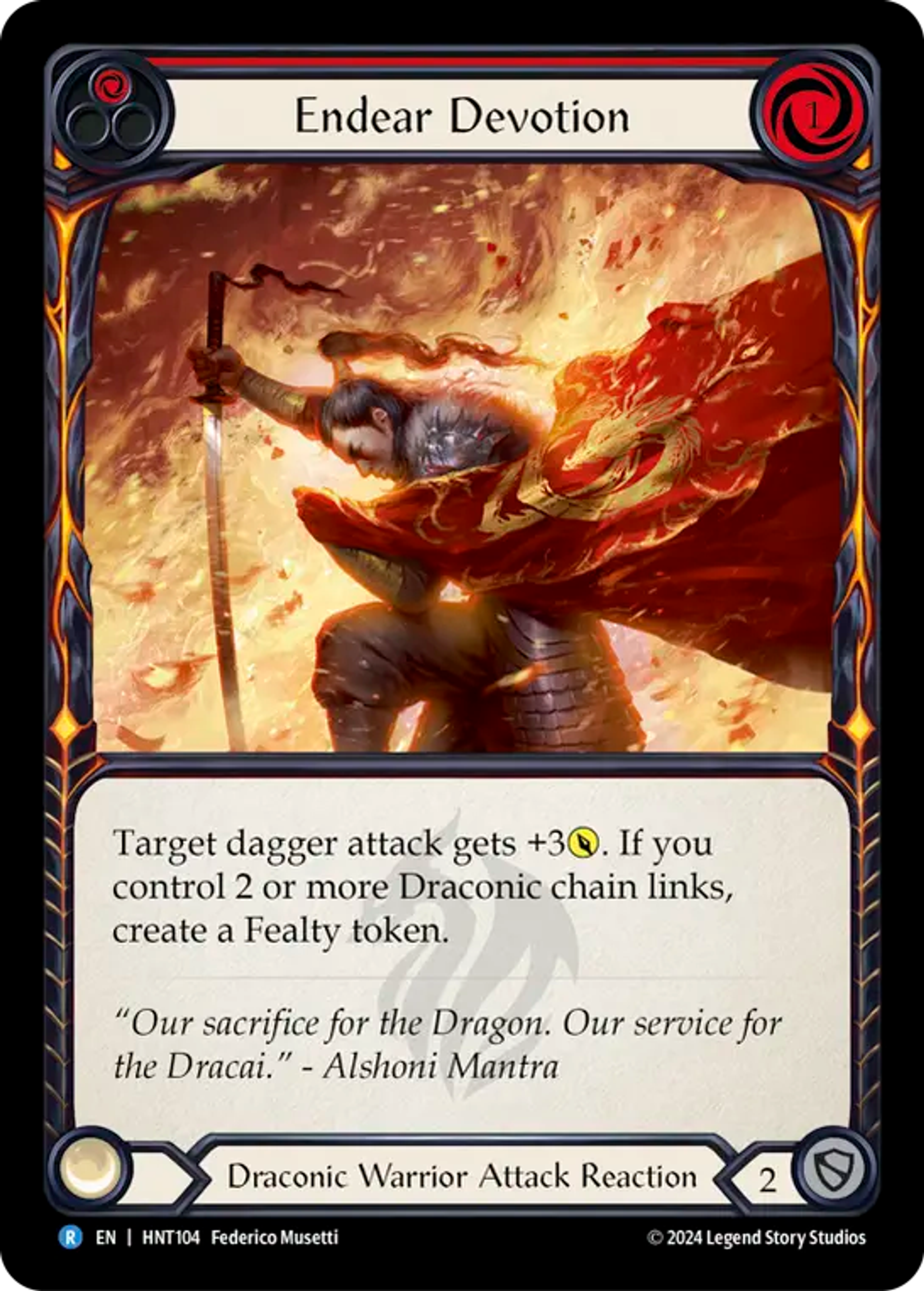 Endear Devotion (Red) — The Hunted — Flesh and Blood