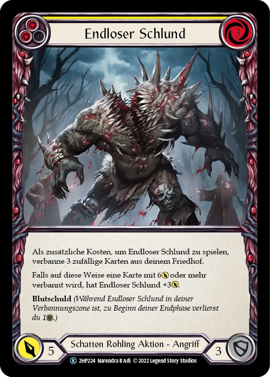 Endless Maw (Yellow) — History Pack 2 - Black Label — Flesh and Blood