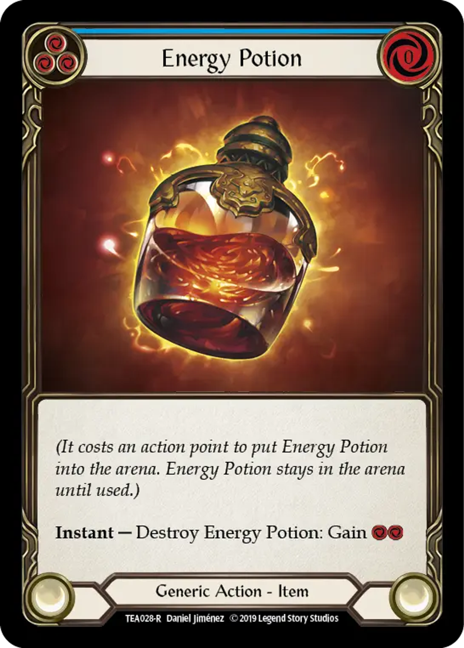 Energy Potion (Blue) — Dorinthea Ironsong - Hero Deck — Flesh and Blood