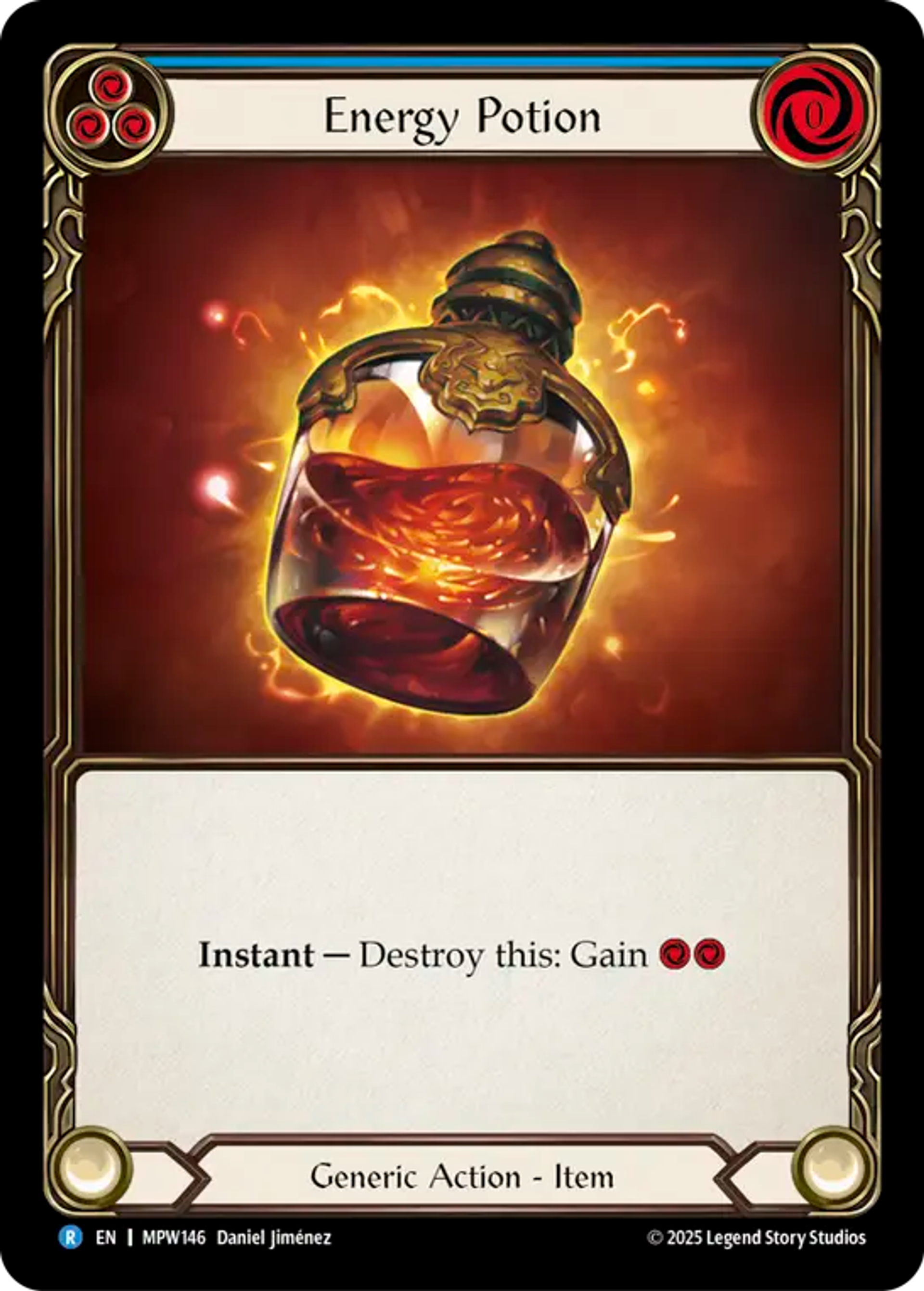 Energy Potion (Blue) — Mastery Pack Warrior — Flesh and Blood
