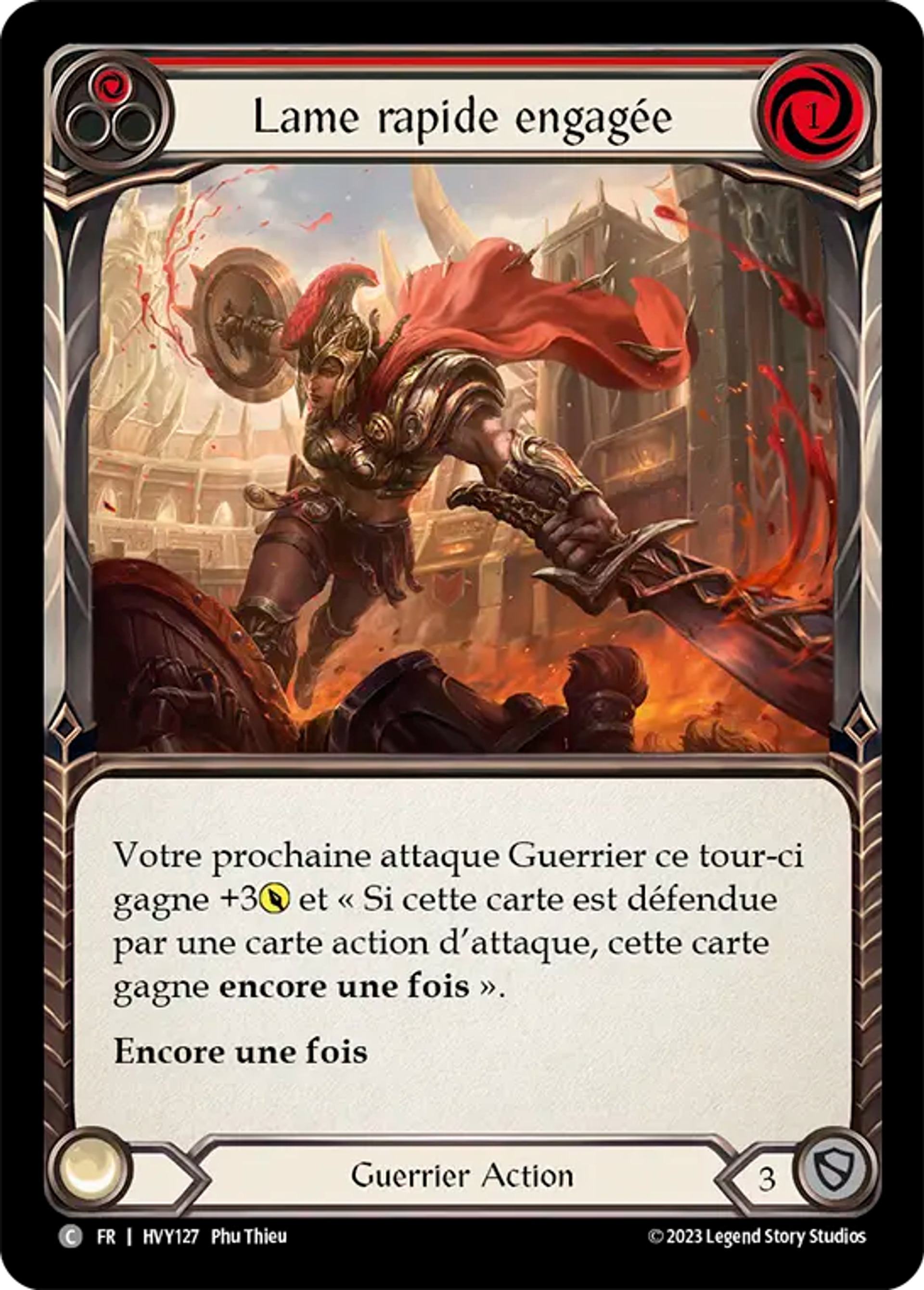 Lame rapide engagée — Heavy Hitters — Flesh and Blood