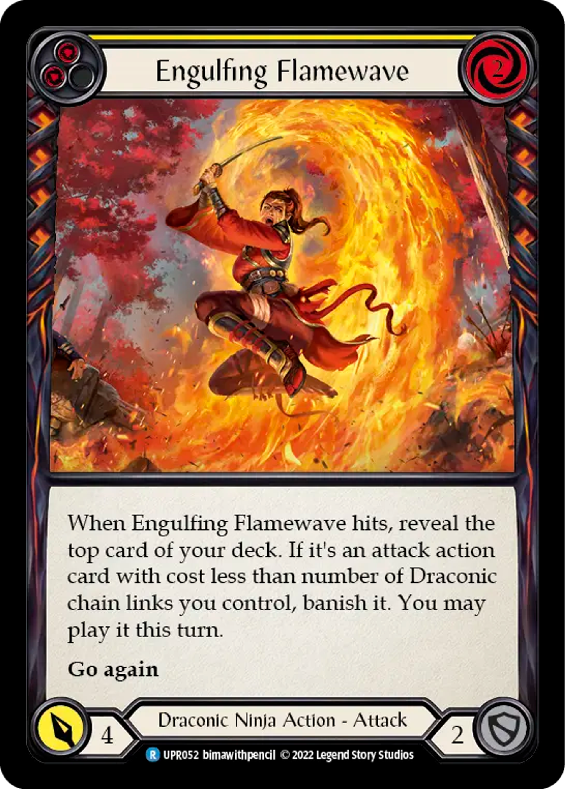 Engulfing Flamewave (Yellow) — Uprising — Flesh and Blood