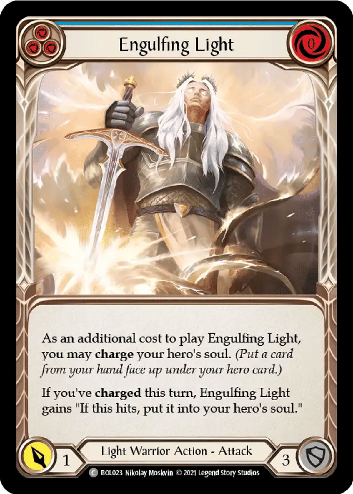 Engulfing Light (Blue) from Boltyn - Blitz Deck - Flesh and Blood