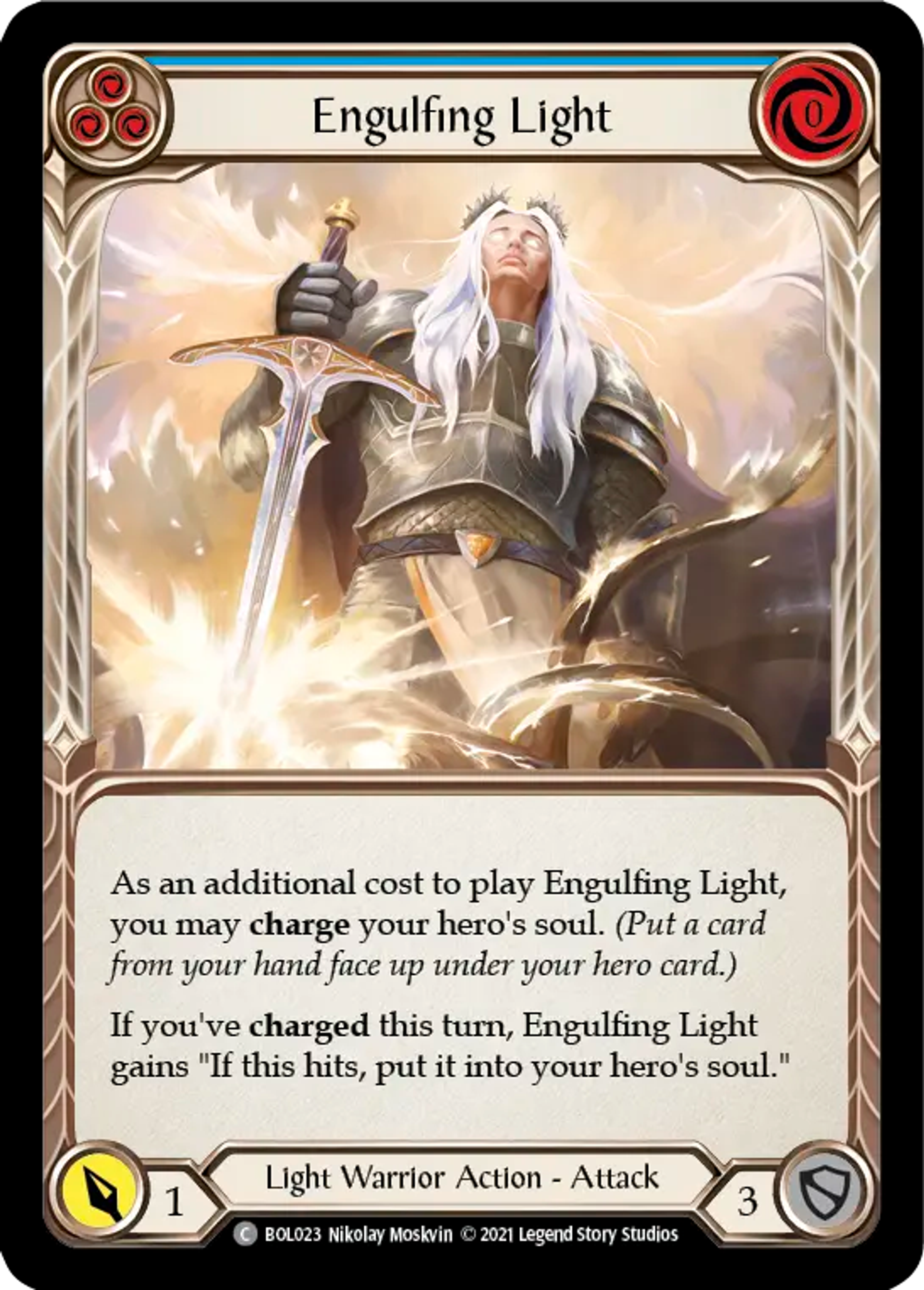 Engulfing Light (Blue) — Boltyn - Blitz Deck — Flesh and Blood