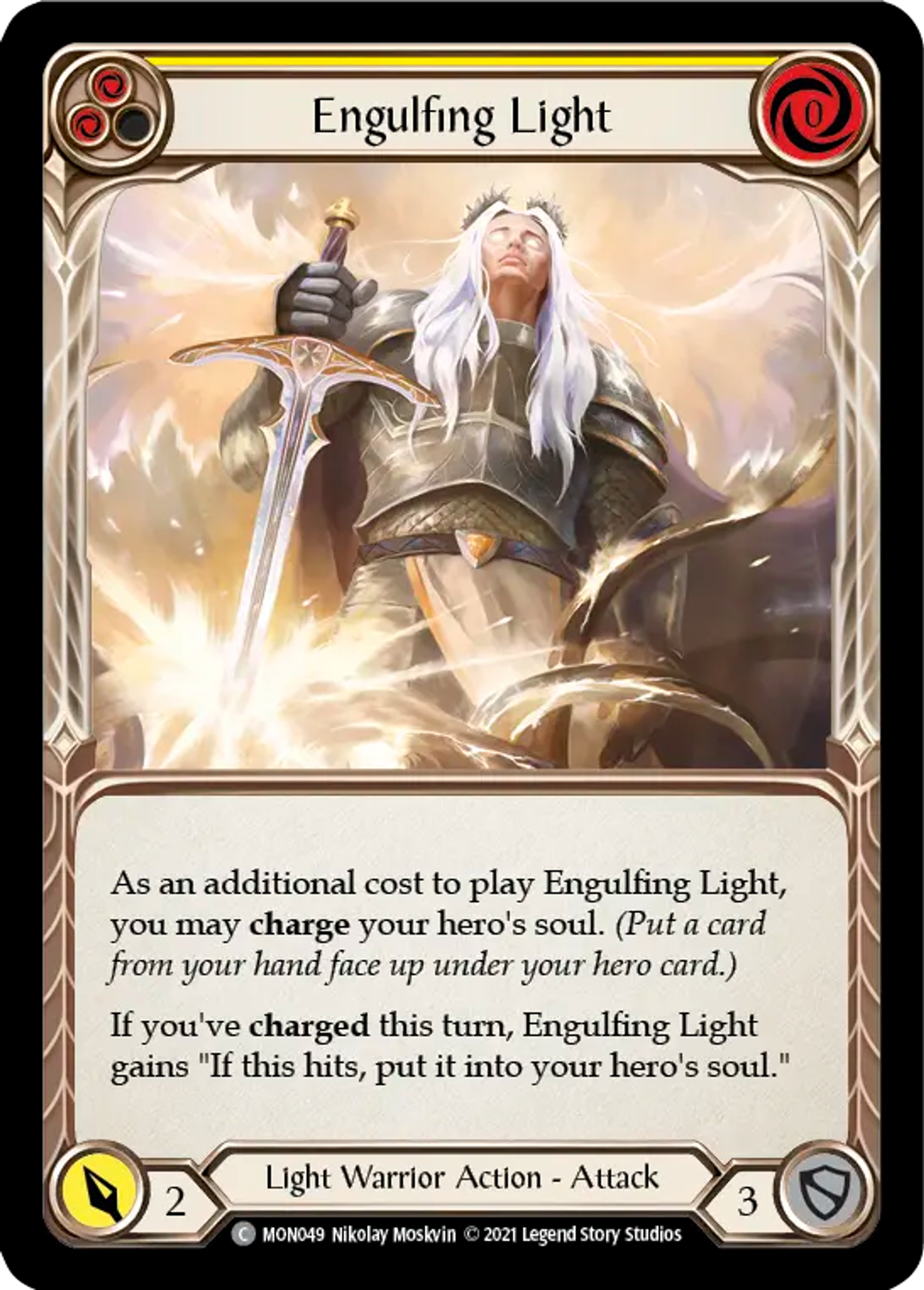 Engulfing Light (Yellow) — Monarch — Flesh and Blood