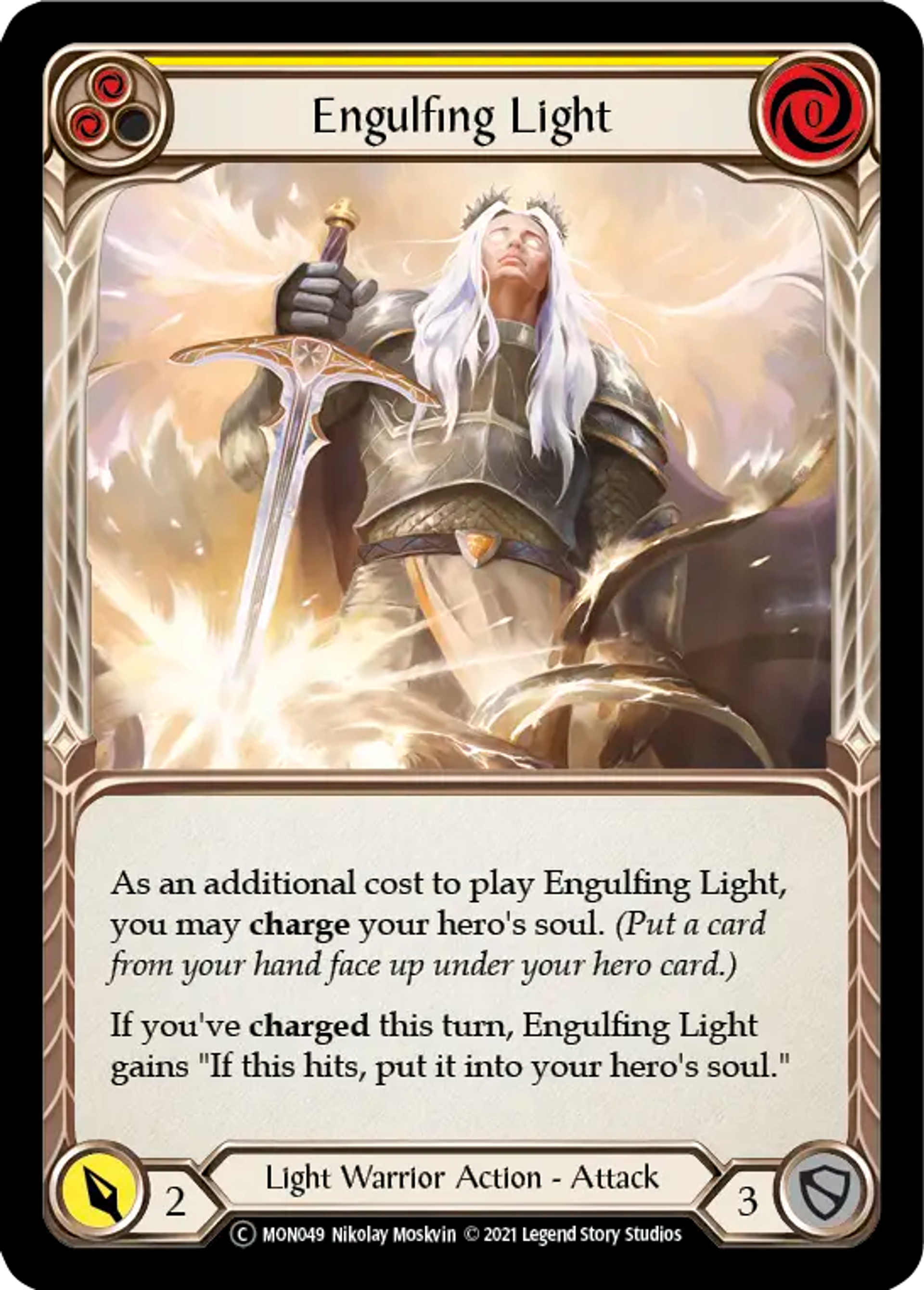 Engulfing Light (Yellow) — Monarch - Unlimited — Flesh and Blood
