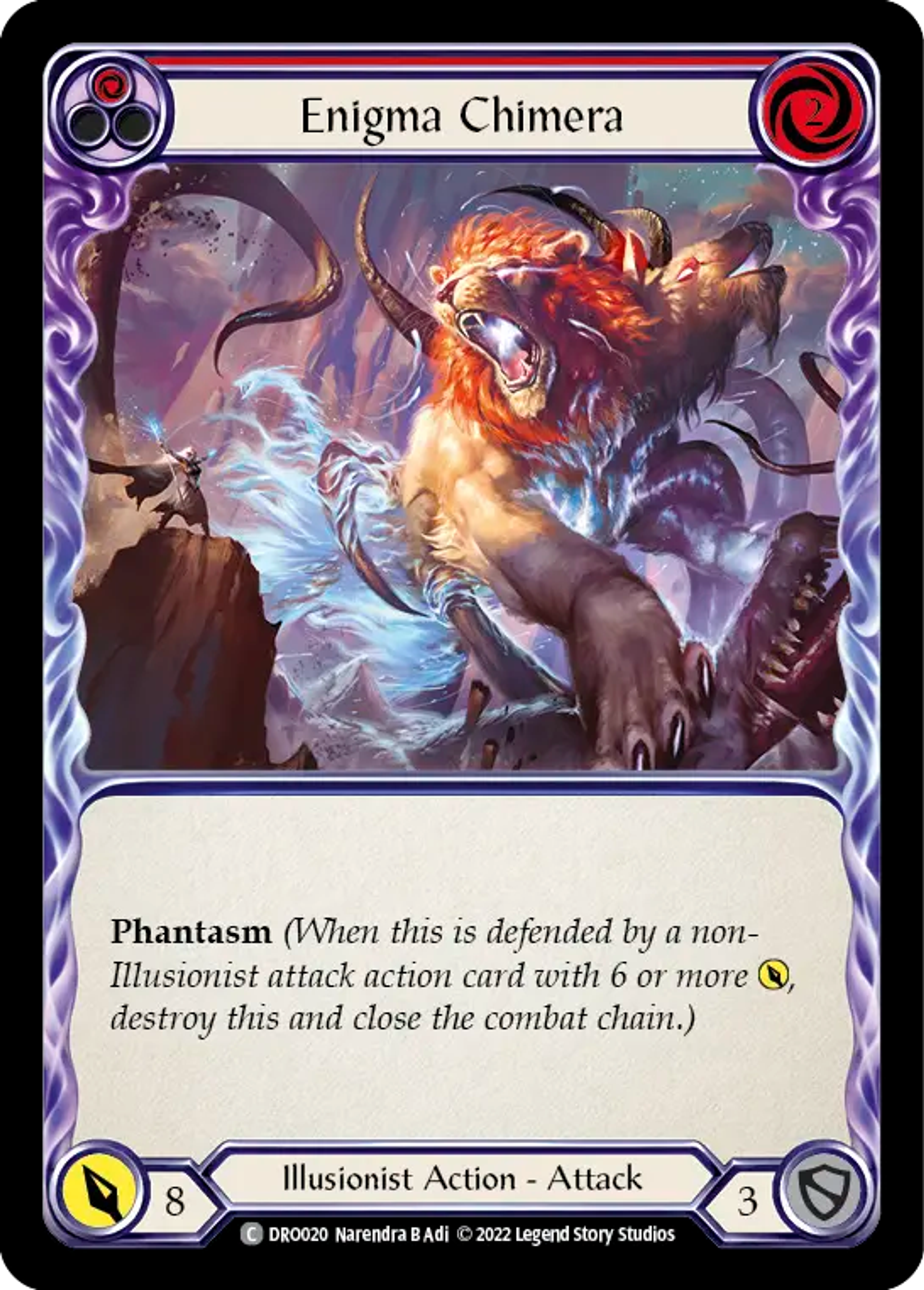 Enigma Chimera (Red) — Dromai - Blitz Deck — Flesh and Blood