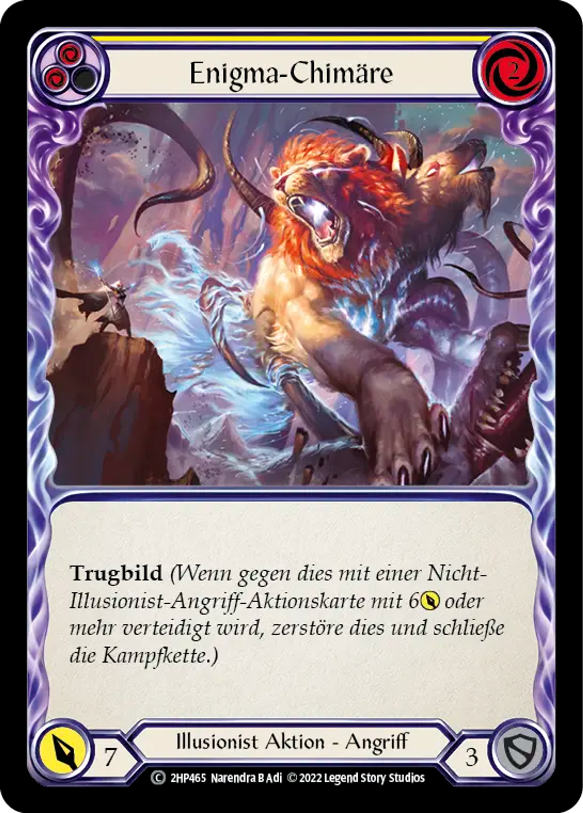 Enigma Chimera (Yellow) — History Pack 2 - Black Label — Flesh and Blood