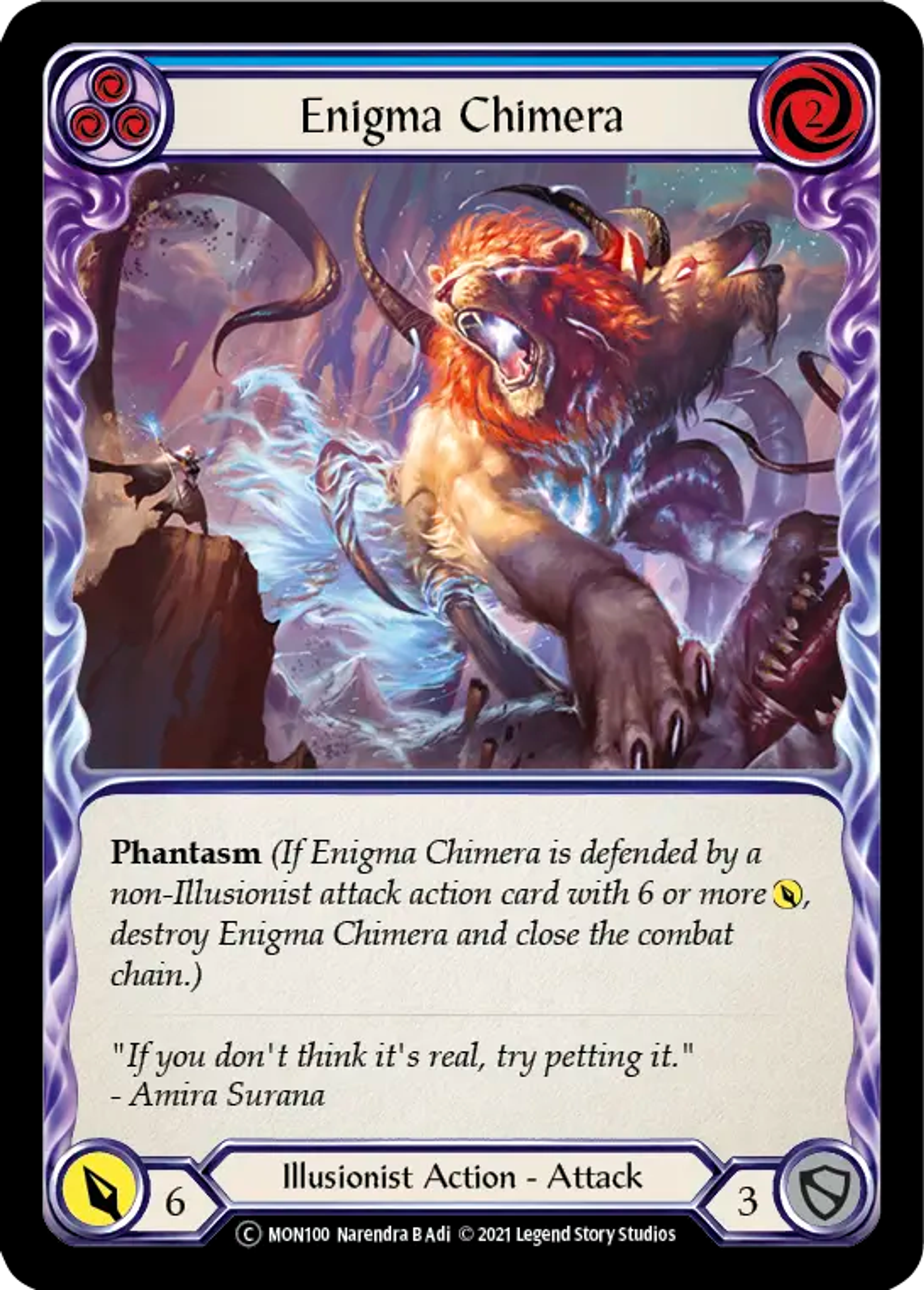 Enigma Chimera (Blue) — Monarch - Unlimited — Flesh and Blood