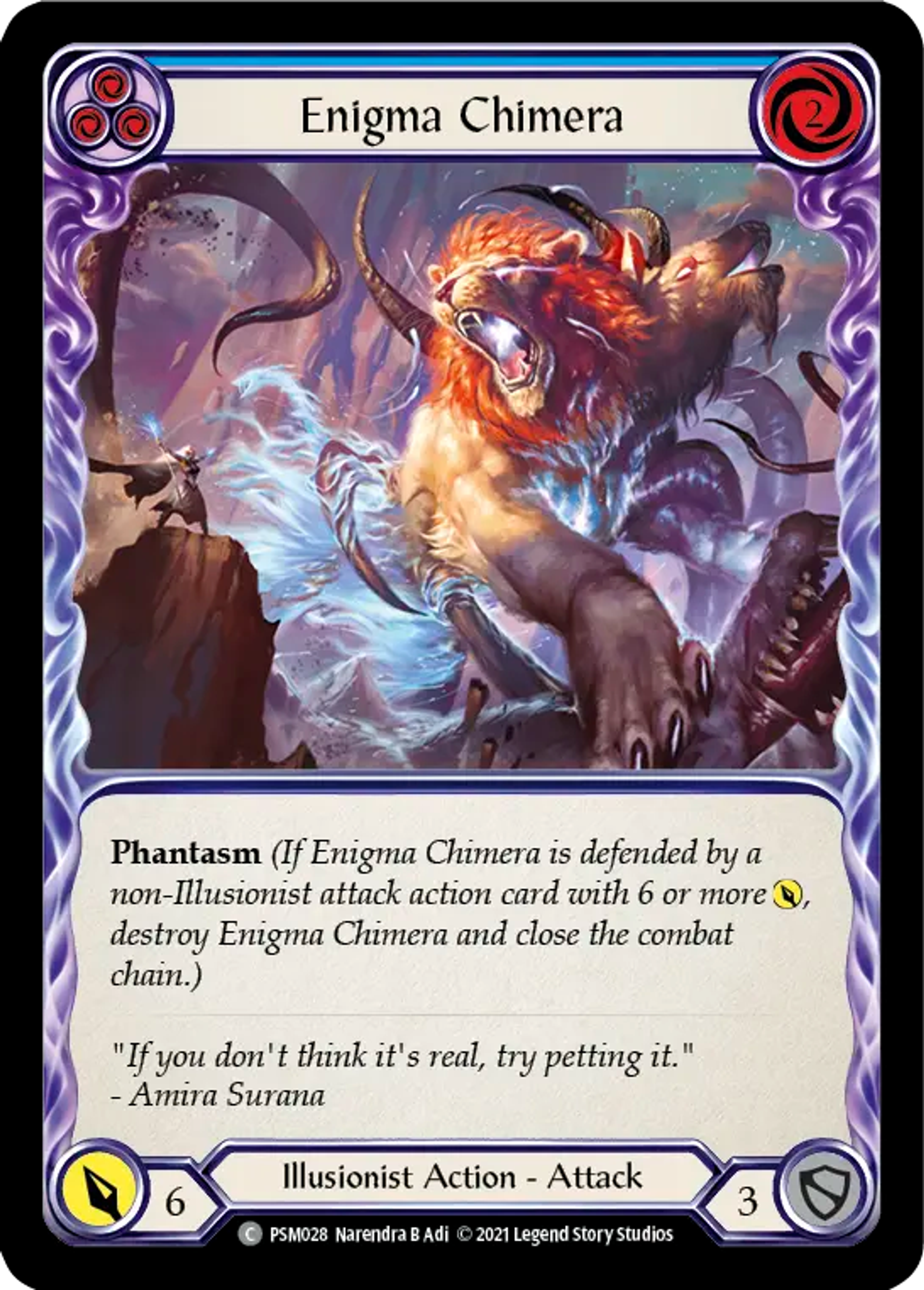 Enigma Chimera (Blue) — Prism - Blitz Deck — Flesh and Blood