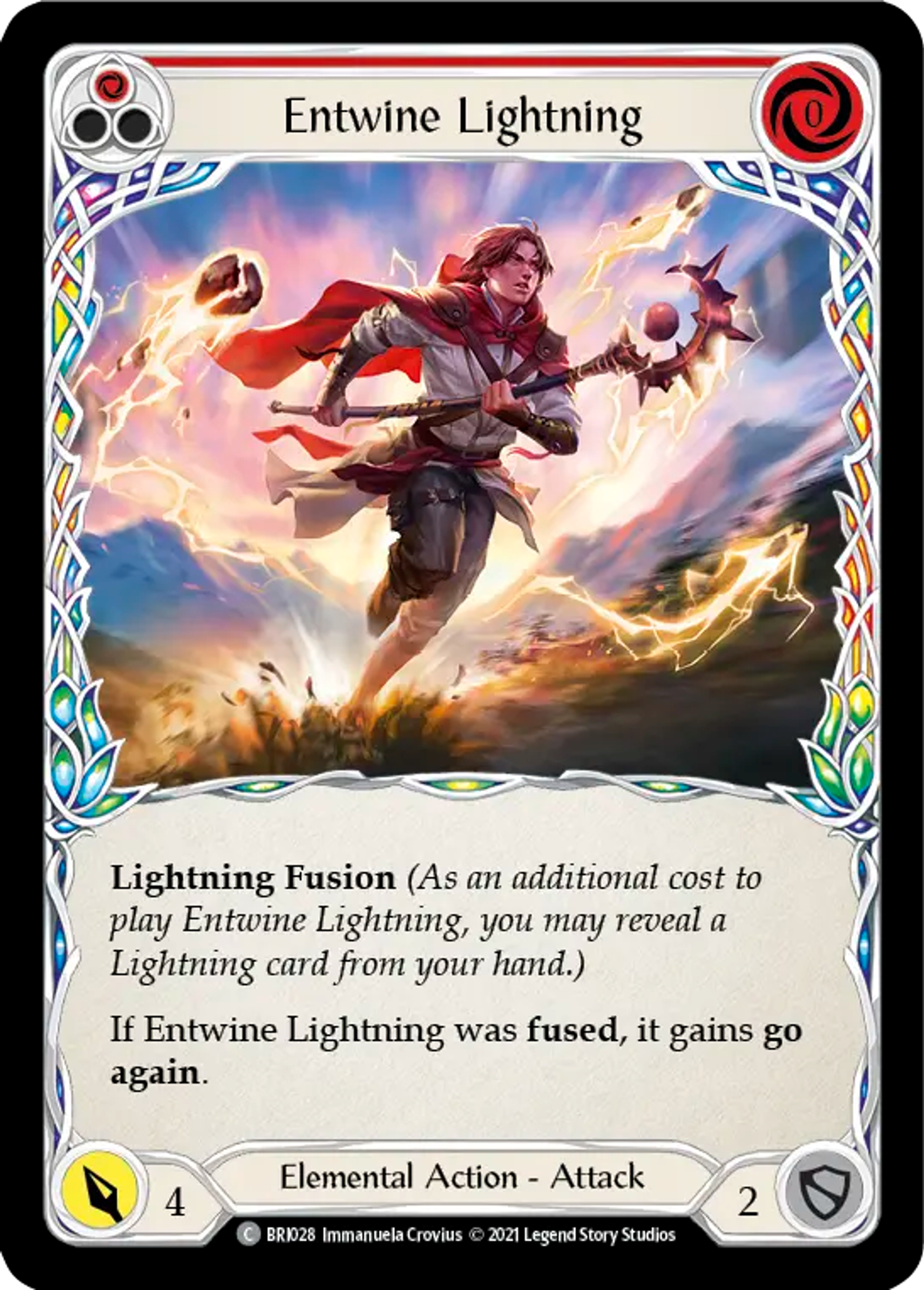 Entwine Lightning (Red) — Briar - Blitz Deck — Flesh and Blood