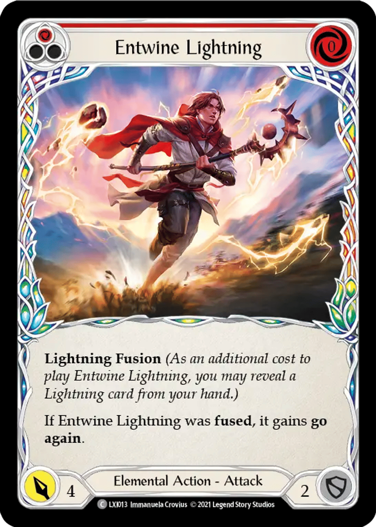 Entwine Lightning (Red) from Lexi - Blitz Deck - Flesh and Blood