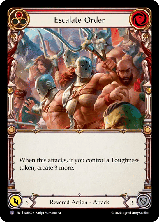 Escalate Order — Super Slam — Flesh and Blood