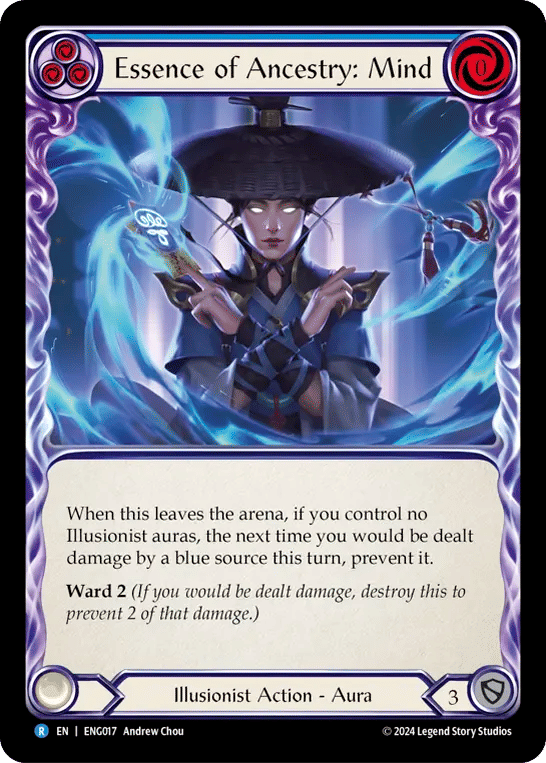 Essence of Ancestry: Mind (Blue) — Enigma - Blitz Deck — Flesh and Blood