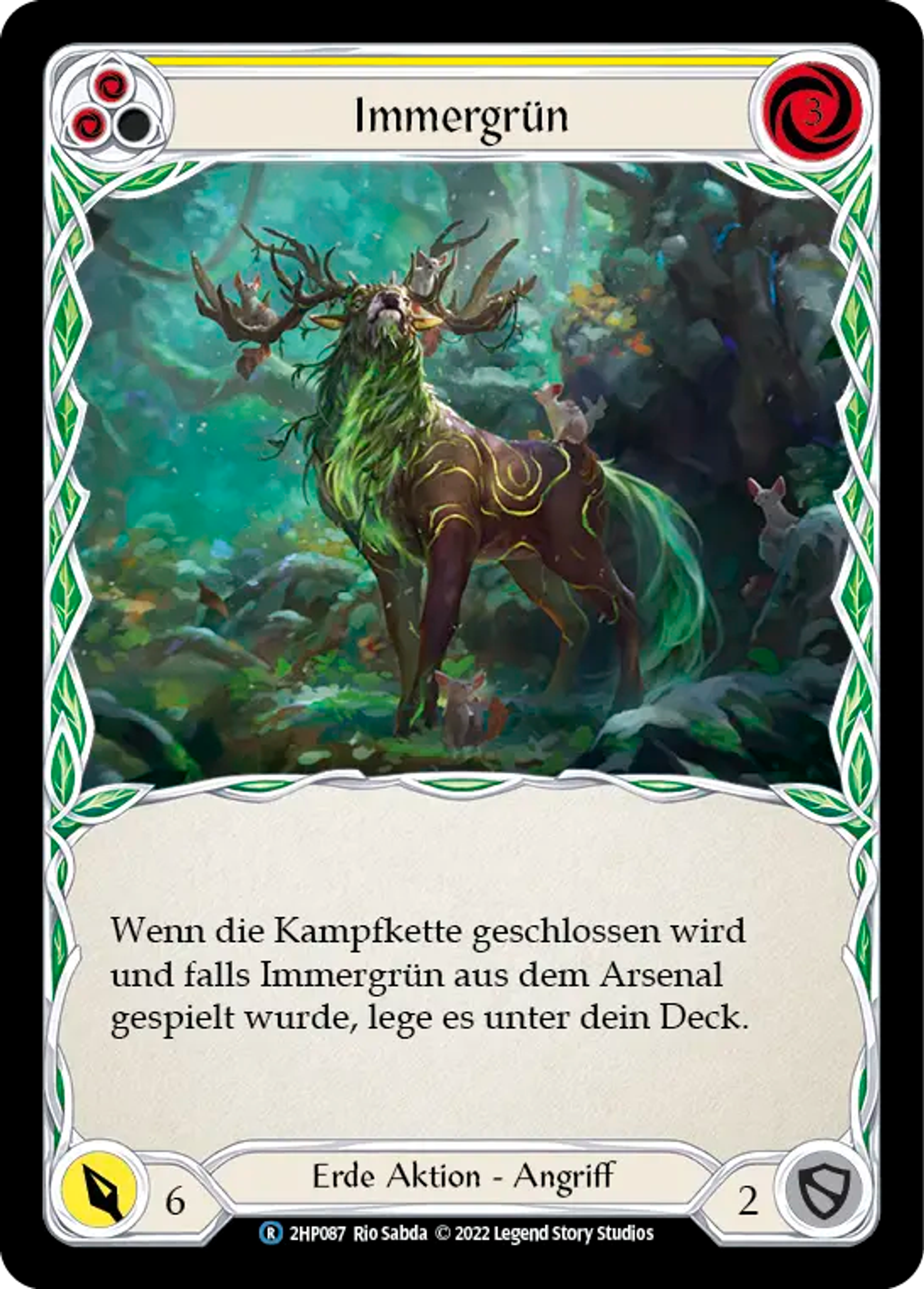 Evergreen (Yellow) — History Pack 2 - Black Label — Flesh and Blood