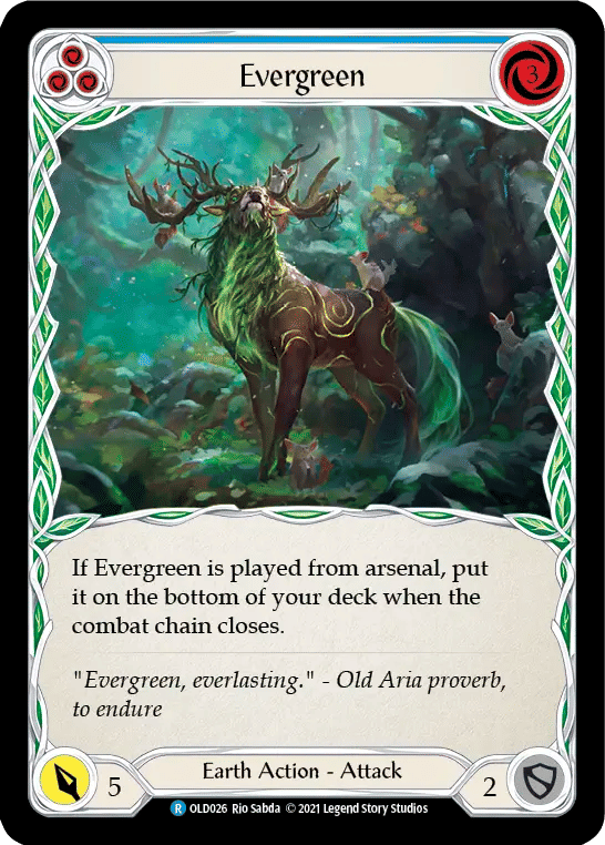 Evergreen (Blue) — Oldhim - Blitz Deck — Flesh and Blood