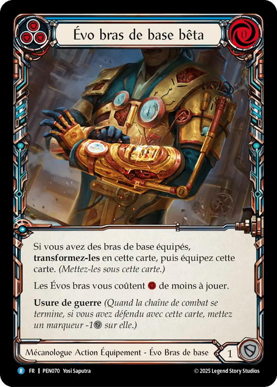 Evo Beta Base Arms (Blue) — Compendium of Rathe — Flesh and Blood