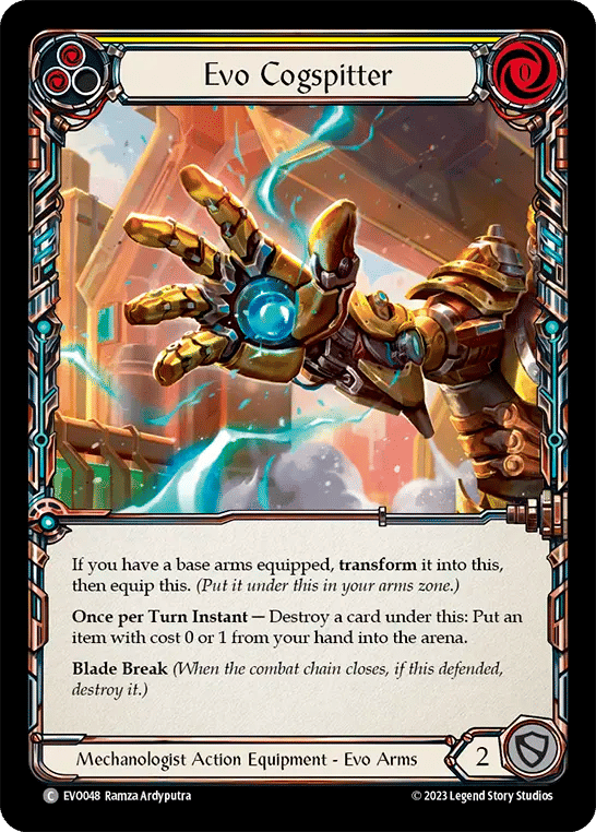 Evo Cogspitter (Yellow) — Bright Lights — Flesh and Blood