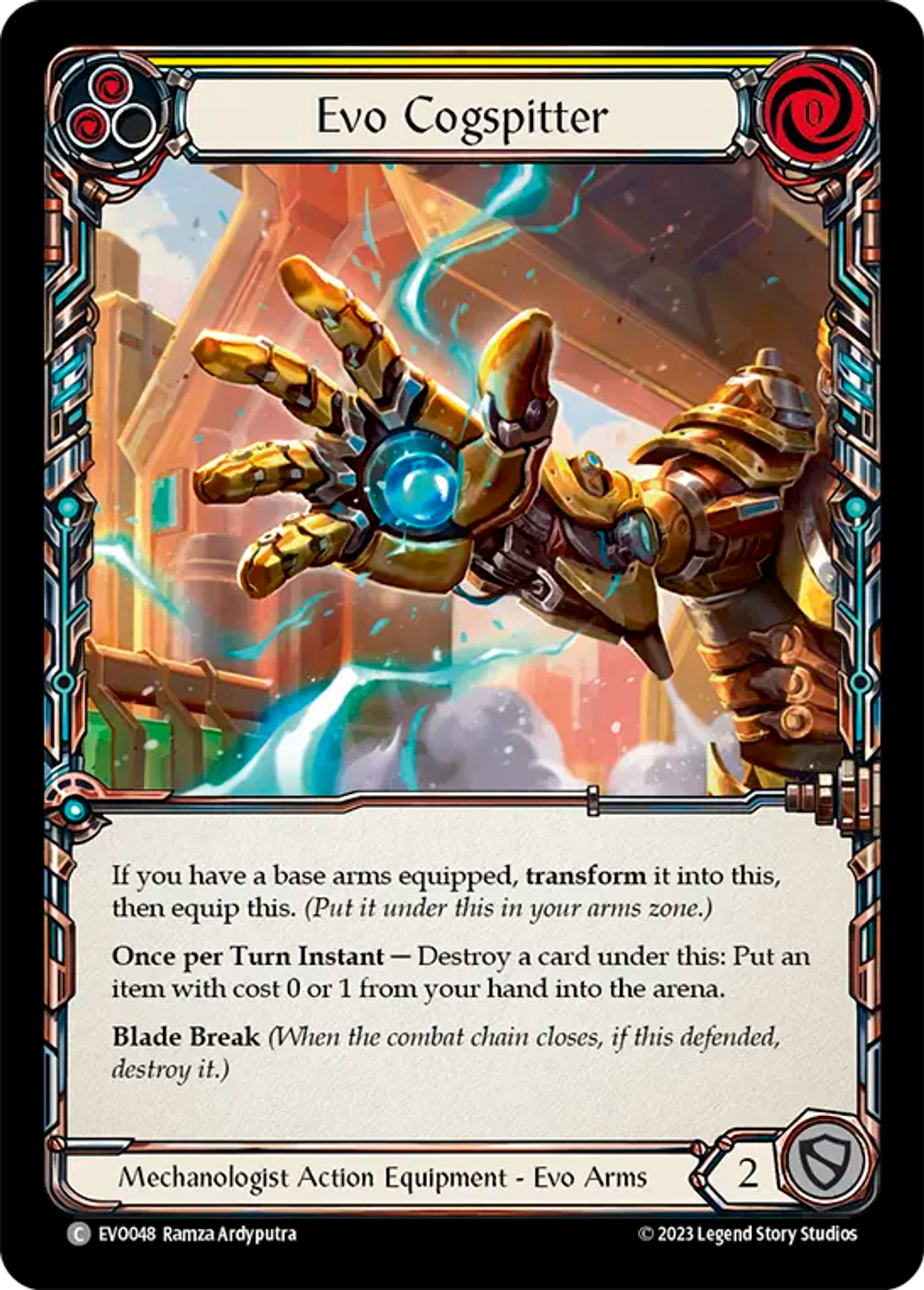 Evo Cogspitter (Yellow) — Bright Lights — Flesh and Blood