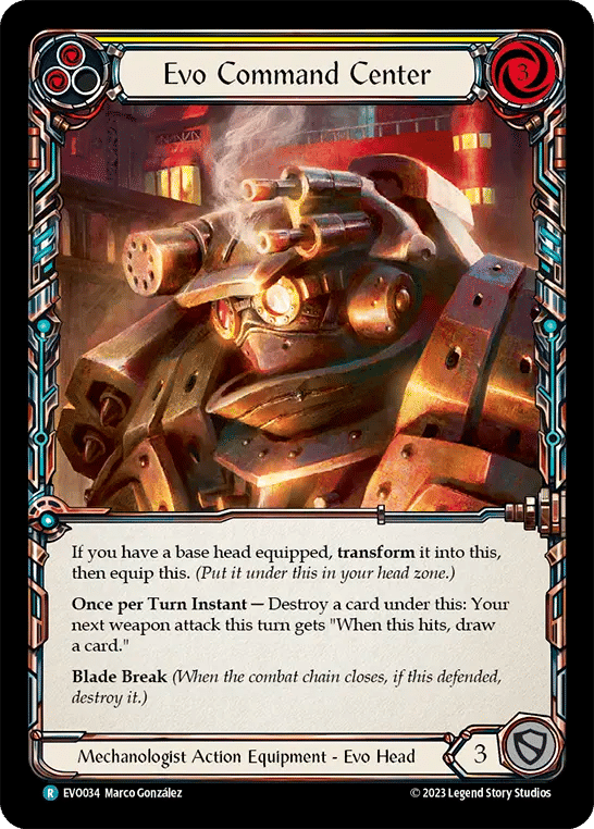 Evo Command Center (Yellow) — Bright Lights — Flesh and Blood