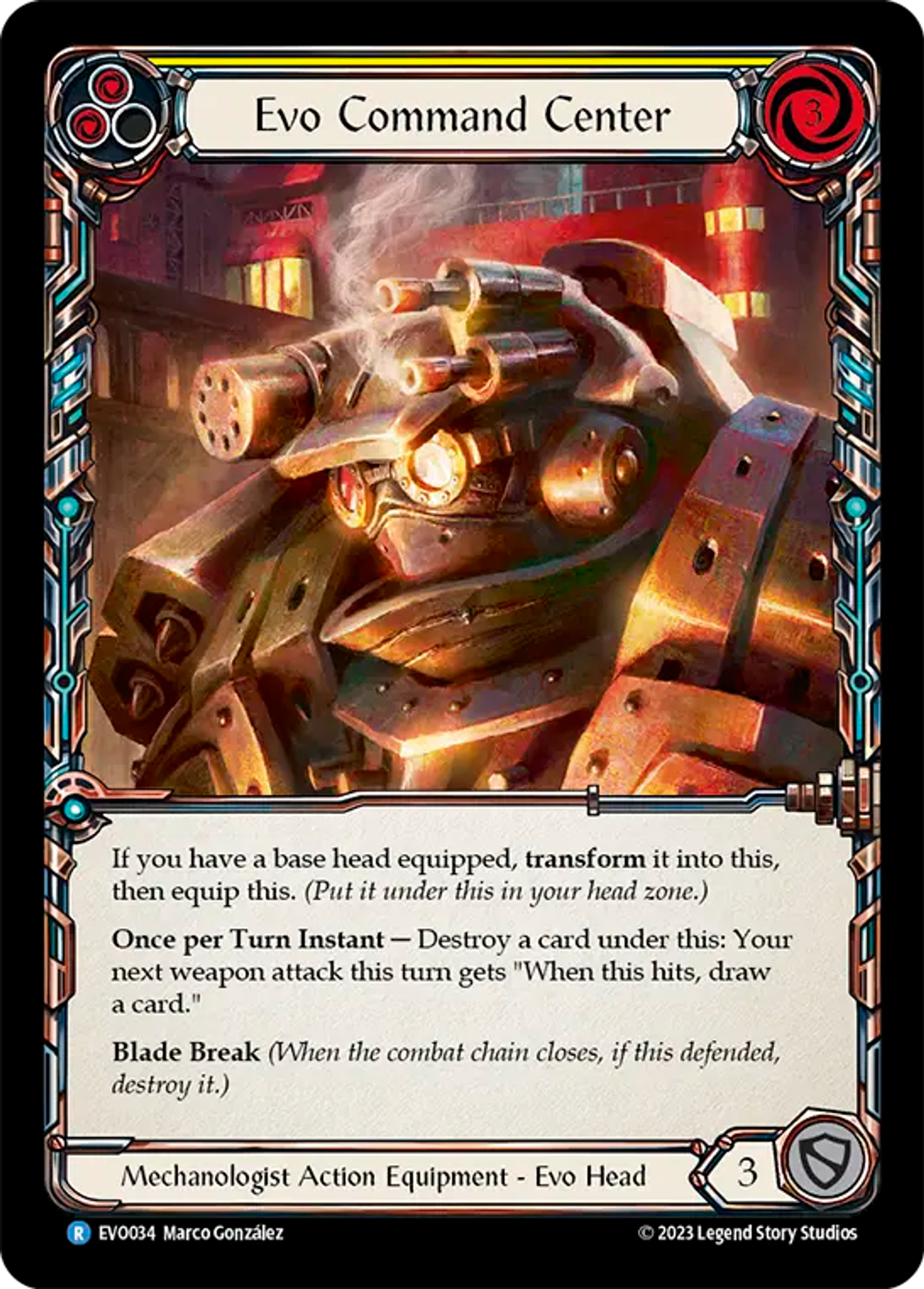Evo Command Center (Yellow) — Bright Lights — Flesh and Blood