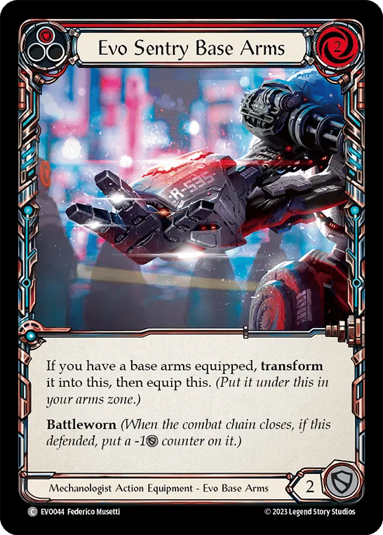 Evo Sentry Base Arms (Red) — Bright Lights — Flesh and Blood