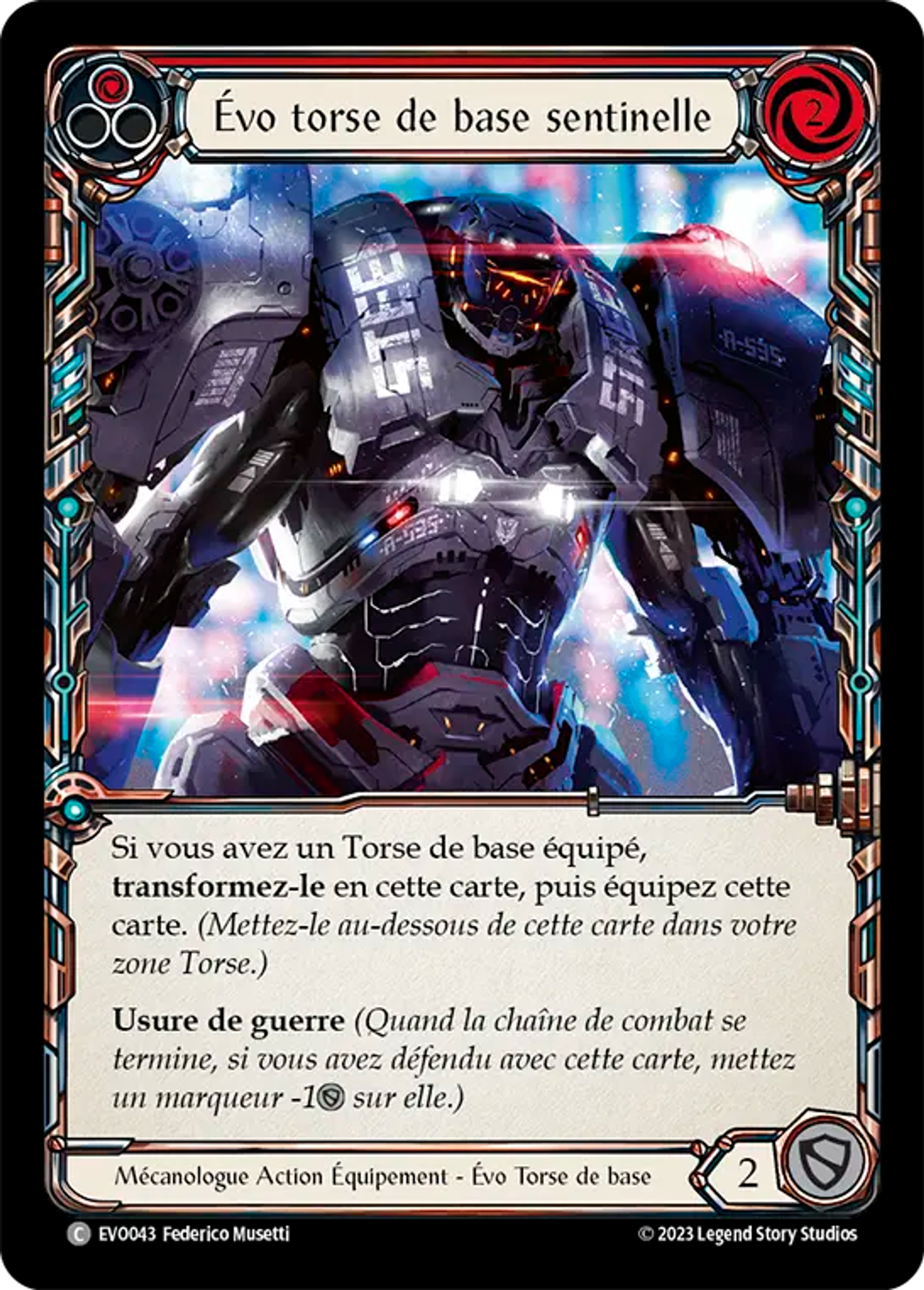 Évo torse de base sentinelle — Bright Lights — Flesh and Blood