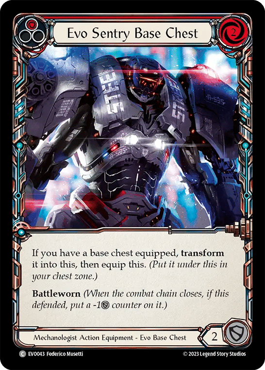 Evo Sentry Base Chest (Red) — Bright Lights — Flesh and Blood