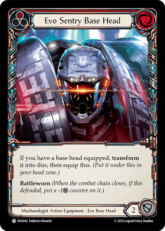 Evo Sentry Base Head (Red) — Bright Lights — Flesh and Blood