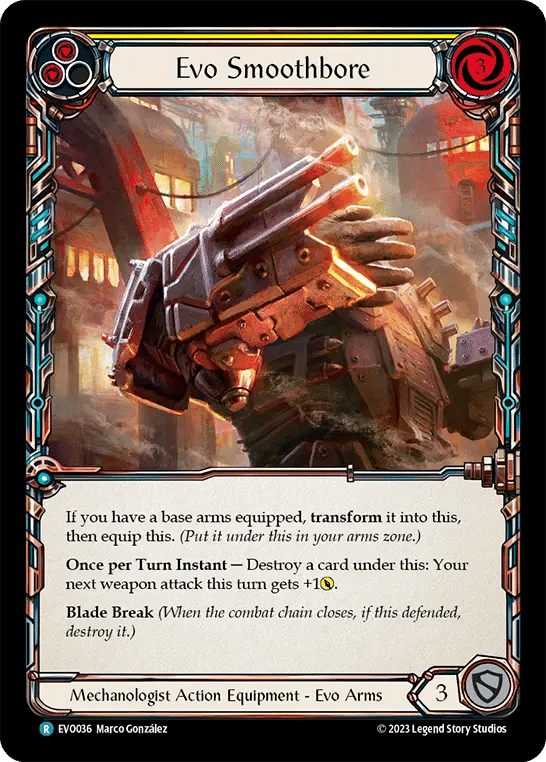 Evo Smoothbore (Yellow) — Bright Lights — Flesh and Blood