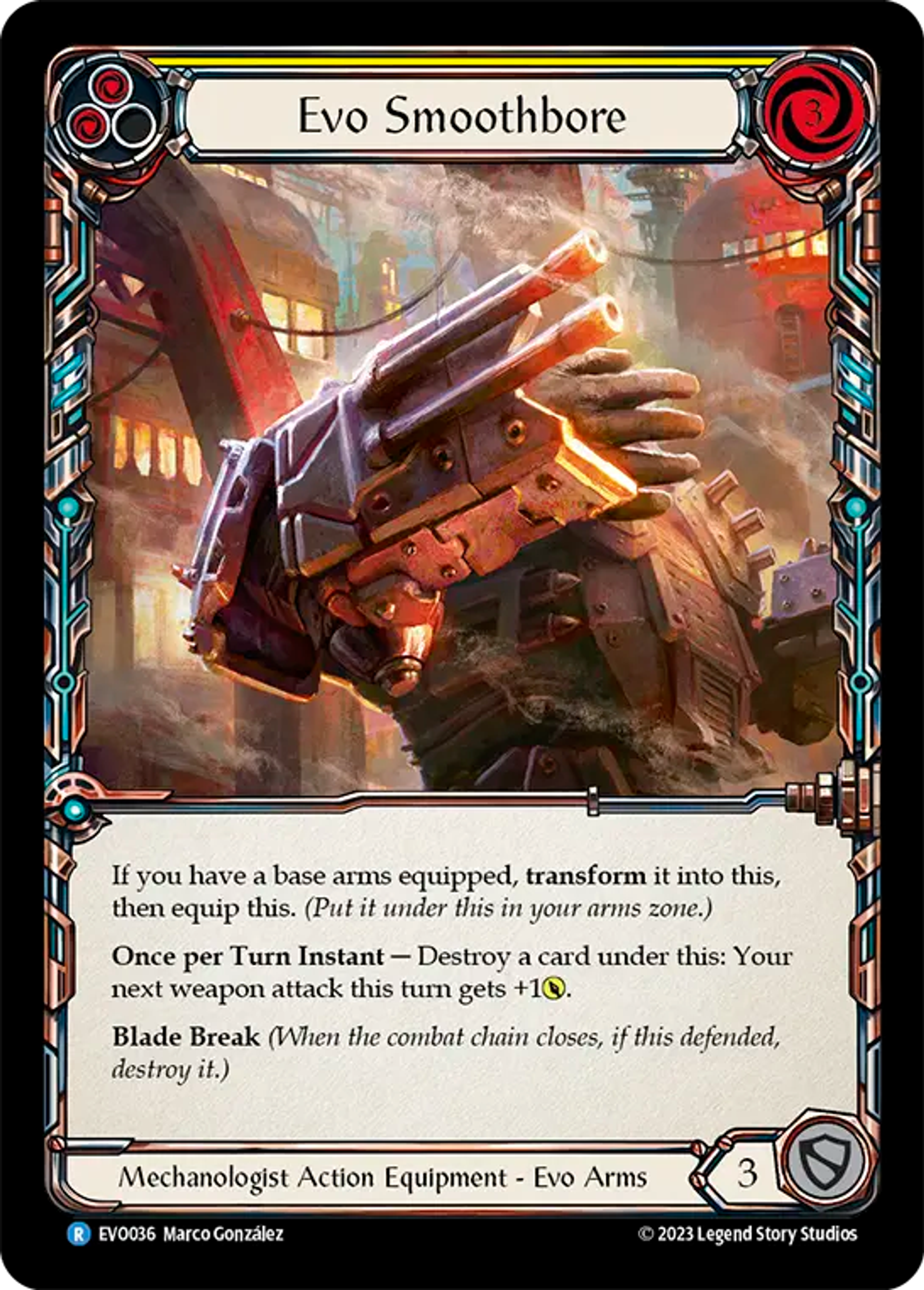 Evo Smoothbore (Yellow) — Bright Lights — Flesh and Blood