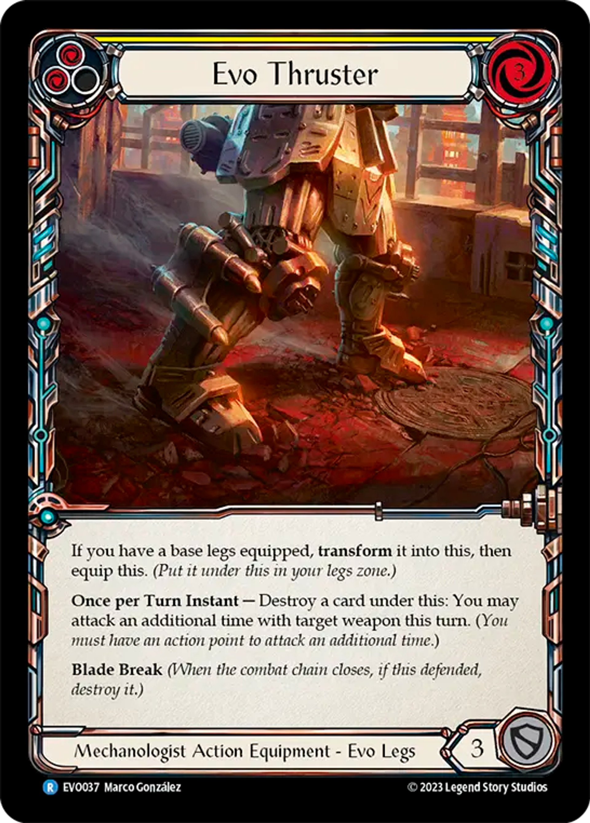 Evo Thruster (Yellow) — Bright Lights — Flesh and Blood