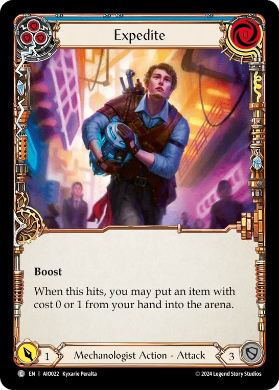 Expedite (Blue) — Armory Deck - Dash I/O — Flesh and Blood