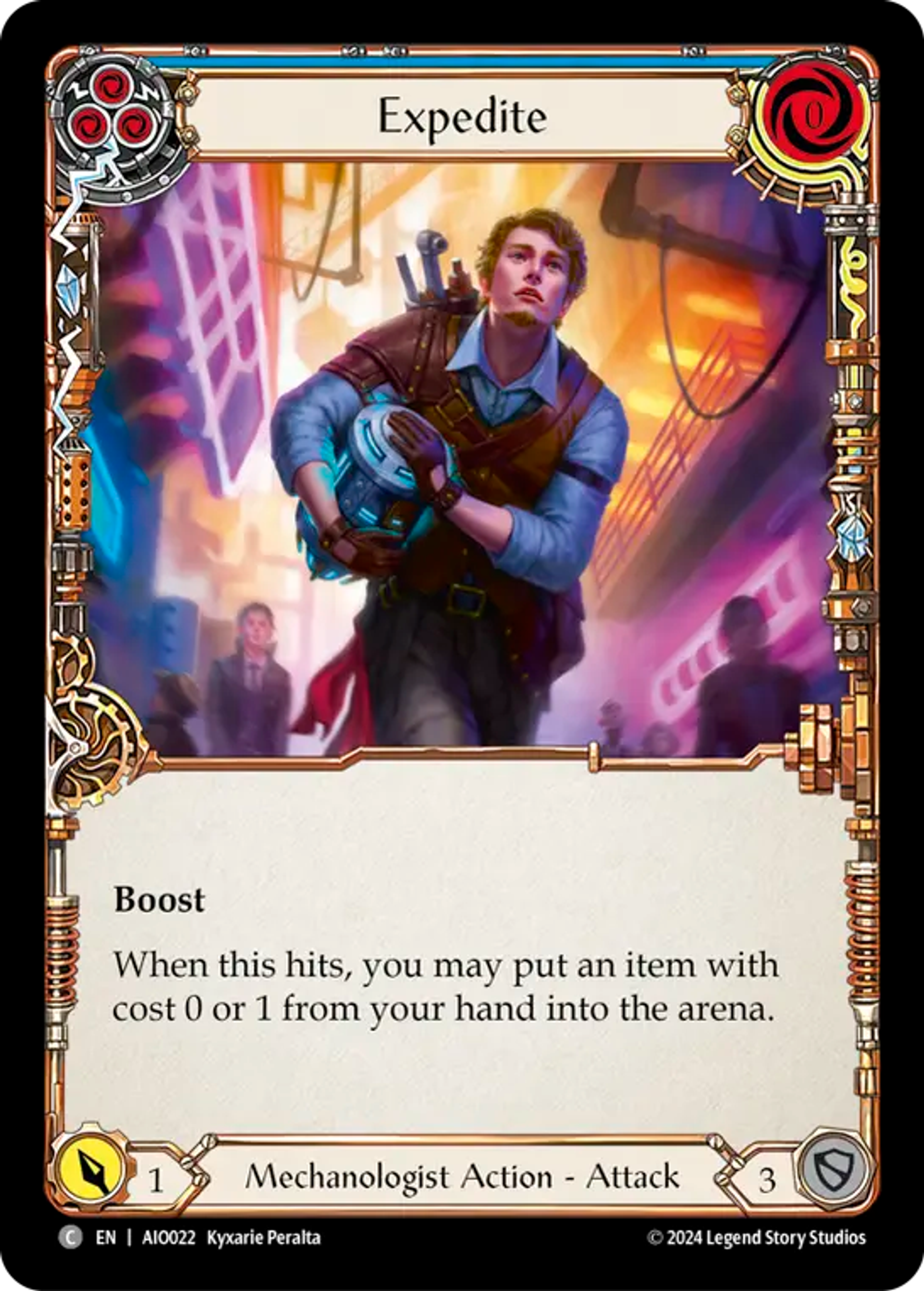 Expedite (Blue) — Armory Deck - Dash I/O — Flesh and Blood