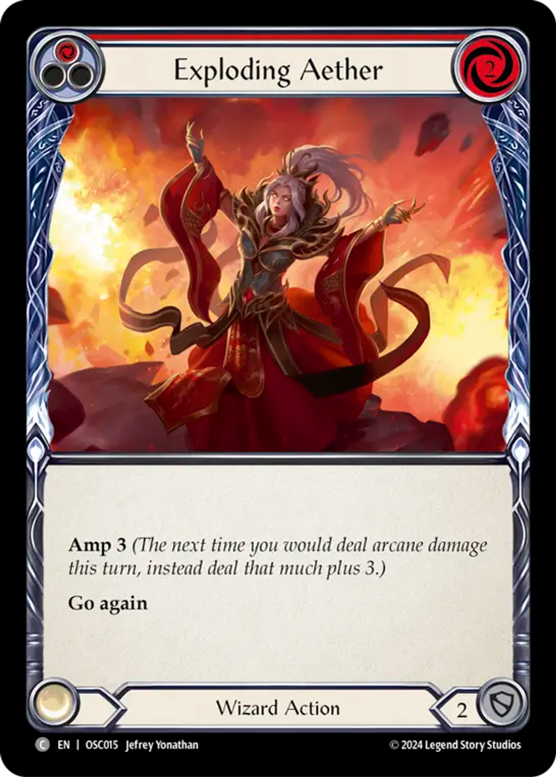 Exploding Aether (Red) — Rosetta Blitz Deck - Oscilio — Flesh and Blood
