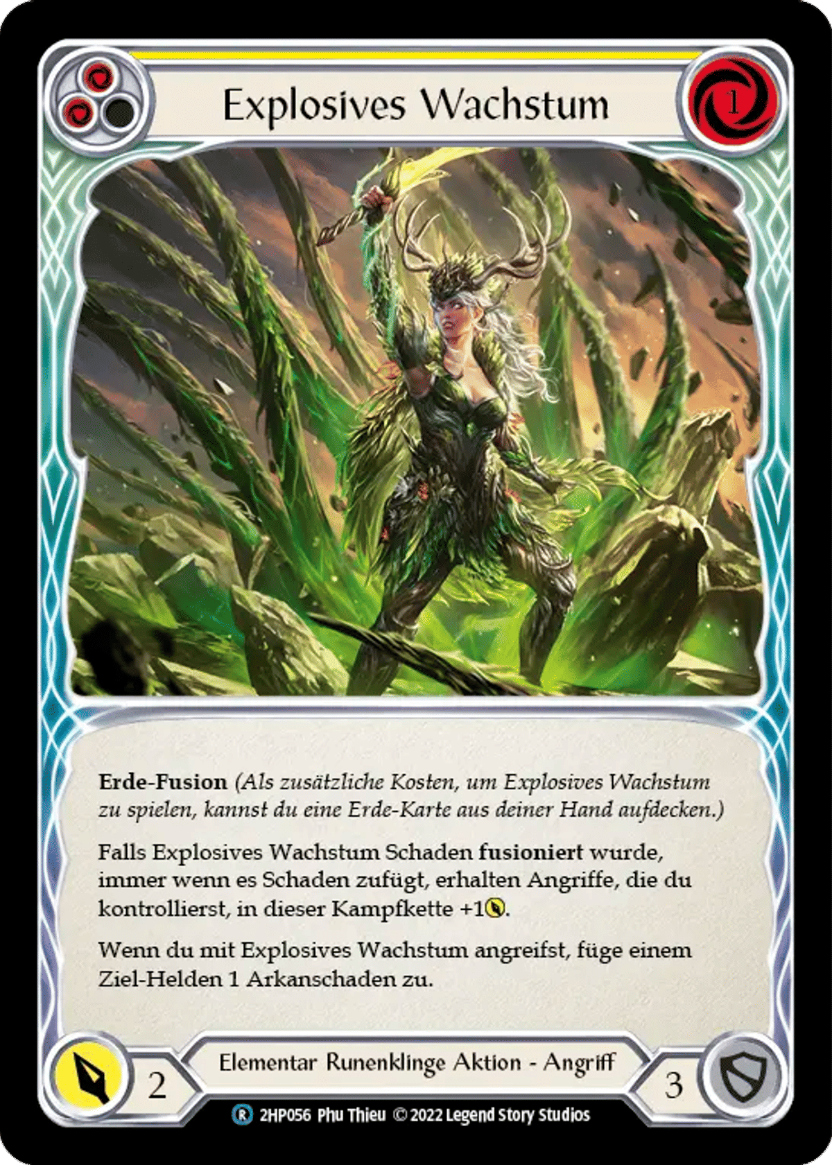 Explosive Growth (Yellow) from History Pack 2 - Black Label - Flesh and Blood