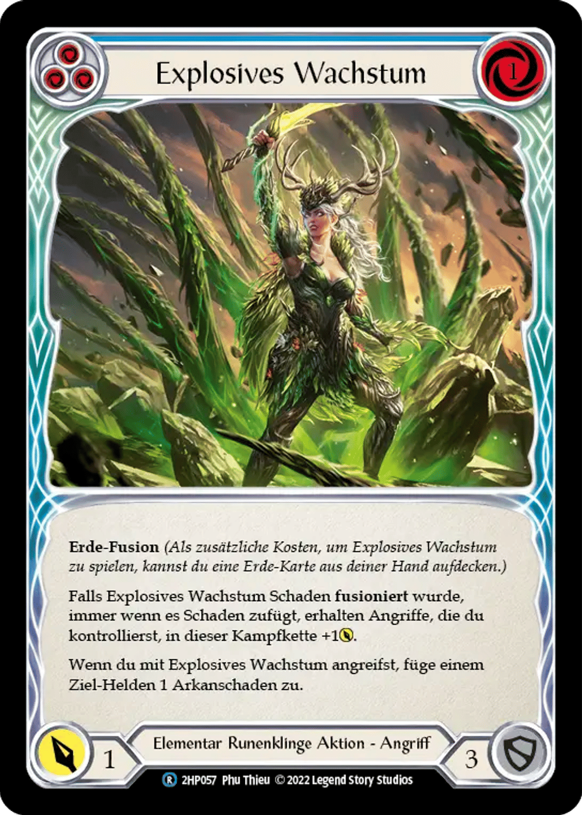Explosive Growth (Blue) from History Pack 2 - Black Label - Flesh and Blood