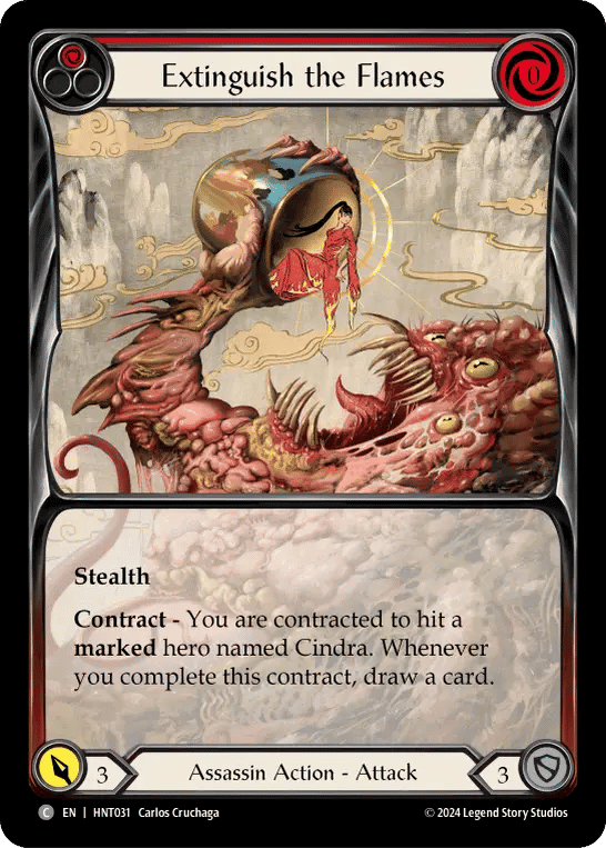 Extinguish the Flames (Red) — The Hunted — Flesh and Blood