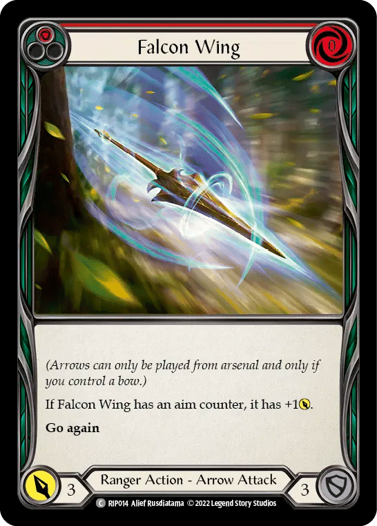 Falcon Wing (Red) — Riptide - Blitz Deck — Flesh and Blood