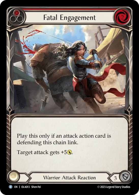 Fatal Engagement (Red) — Olympia - Heavy Hitters Blitz Deck — Flesh and Blood