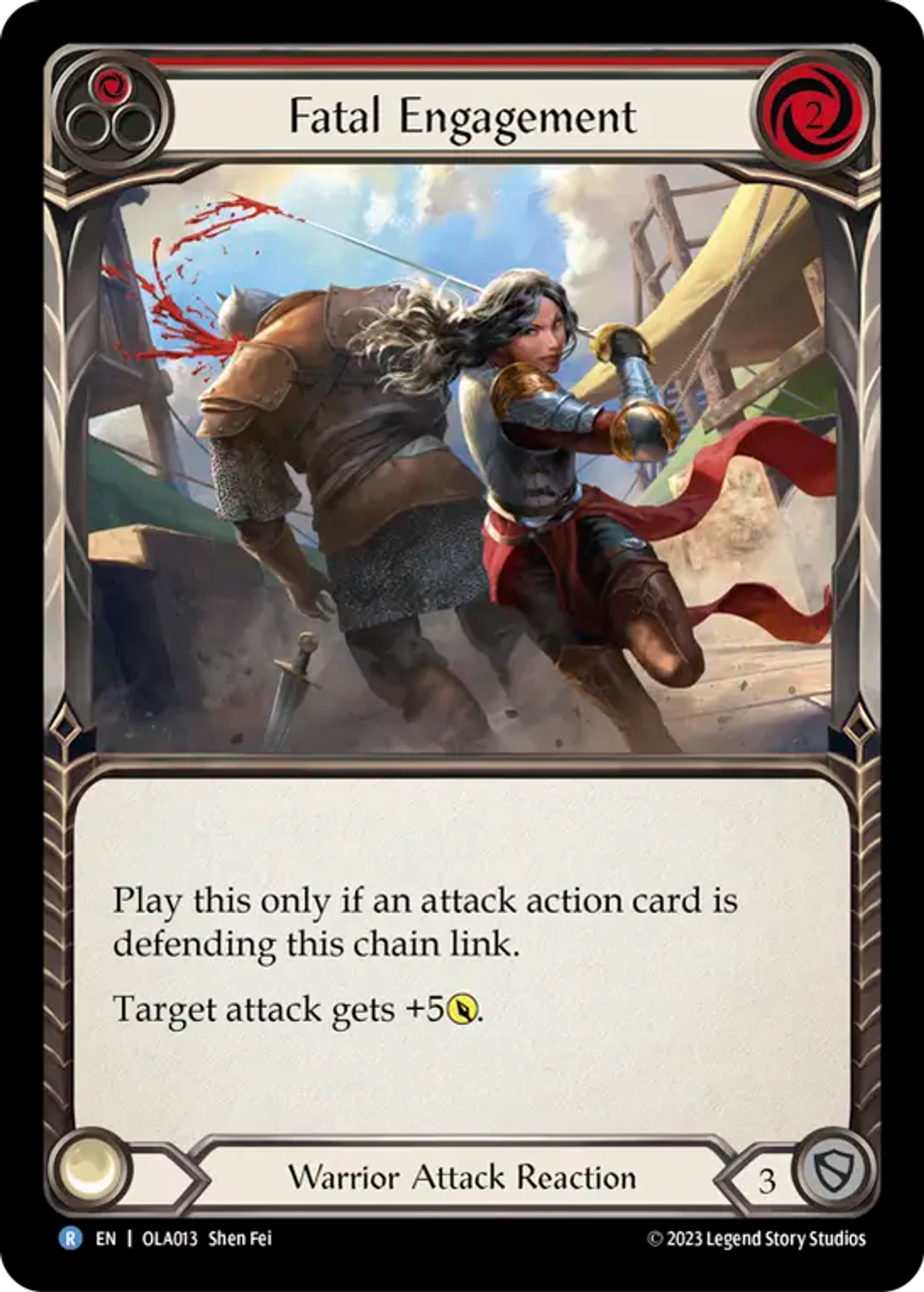 Fatal Engagement (Red) — Olympia - Heavy Hitters Blitz Deck — Flesh and Blood