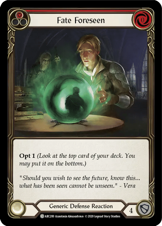 Fate Foreseen (Red) — Arcane Rising - Unlimited — Flesh and Blood