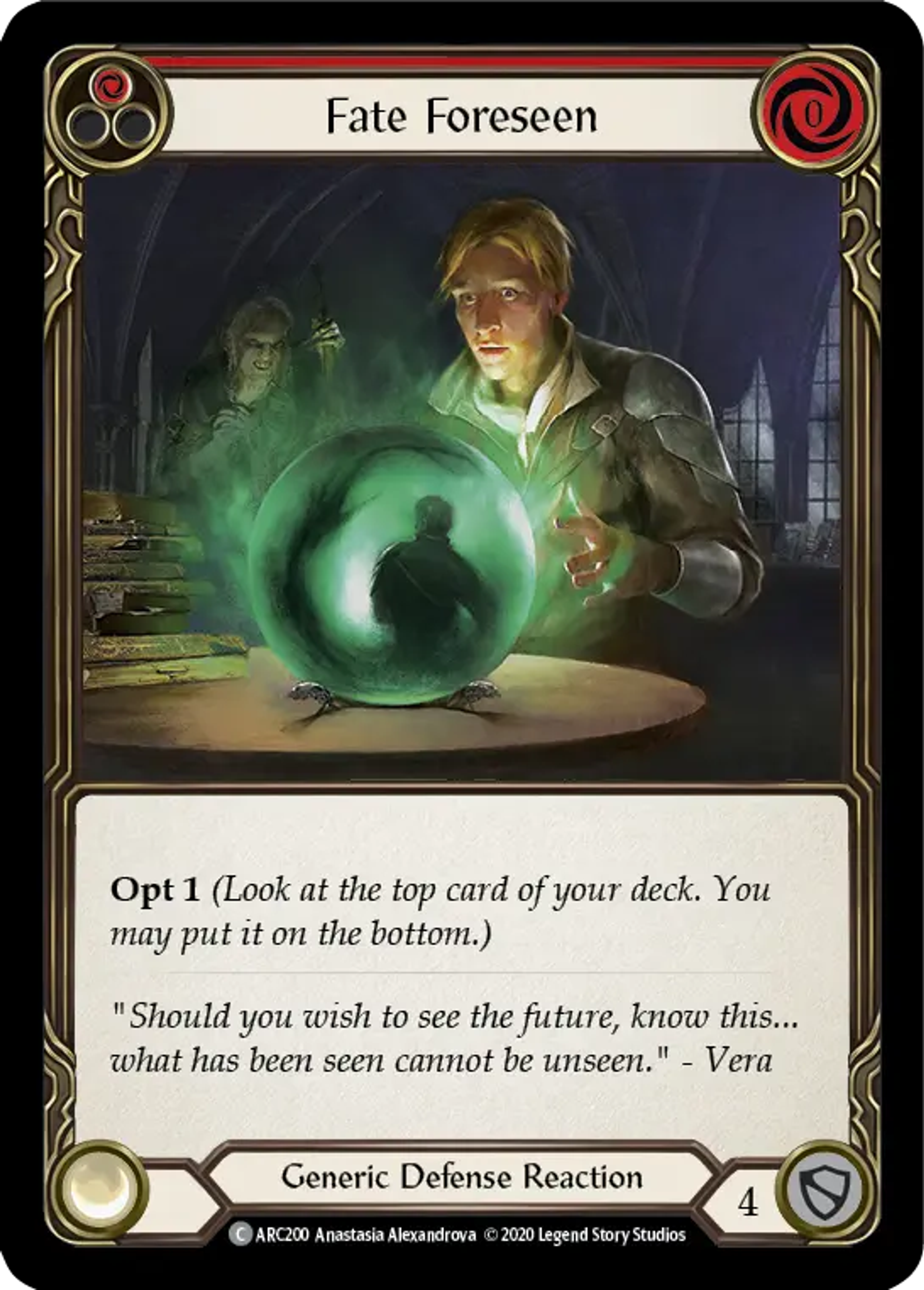 Fate Foreseen (Red) — Arcane Rising - Unlimited — Flesh and Blood