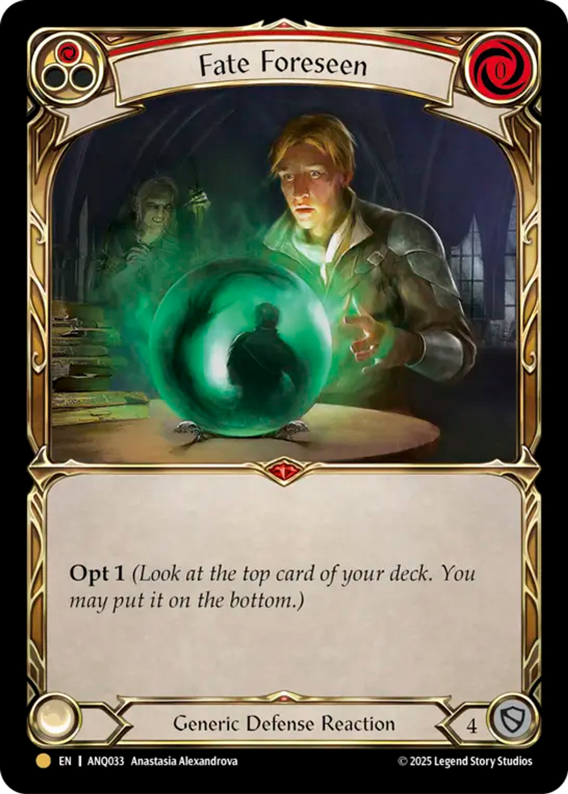 Fate Foreseen (Red) — Compendium of Rathe - Antiquity Pack — Flesh and Blood