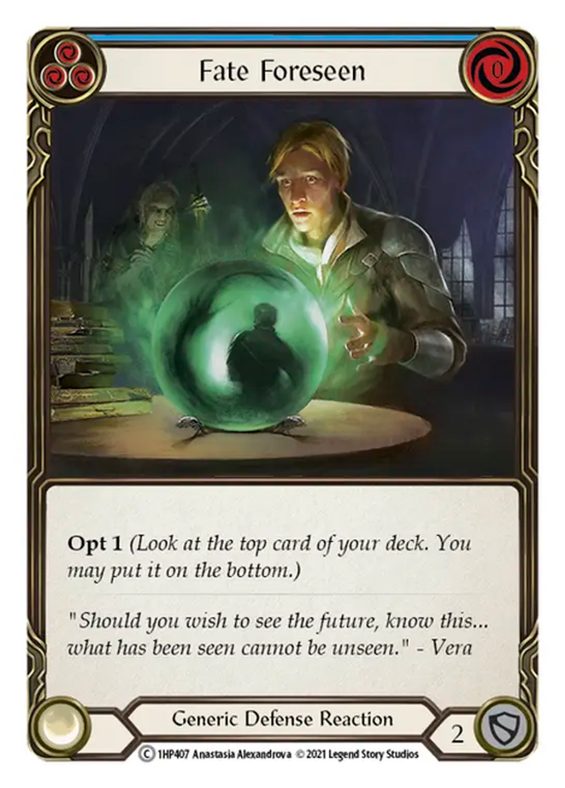 Fate Foreseen (Blue) — History Pack 1 — Flesh and Blood